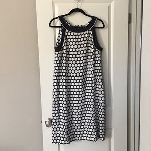 Ann Taylor Navy Dot dress size 14